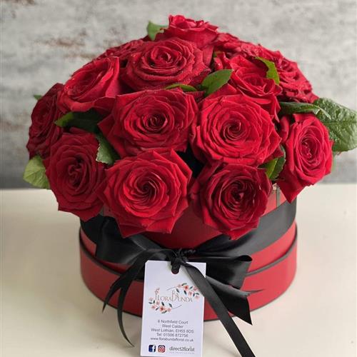 Red Rose Hatbox