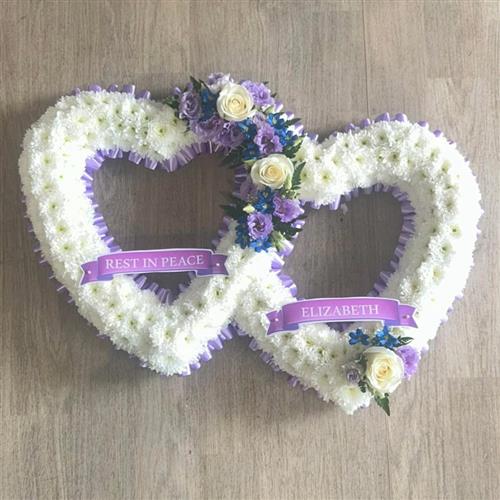 Double Lilac Heart