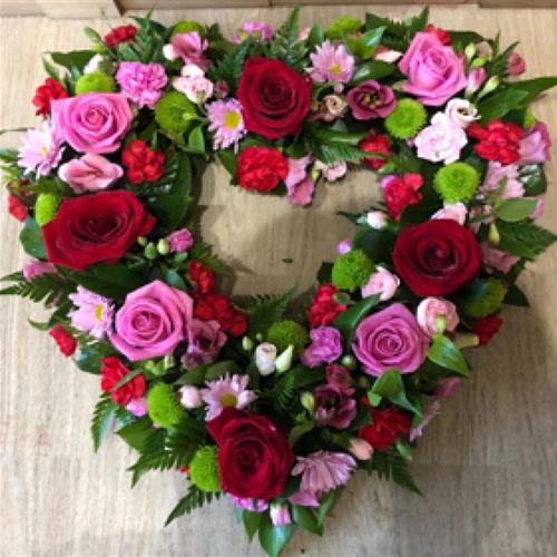 Open Heart Pinks &amp; Reds