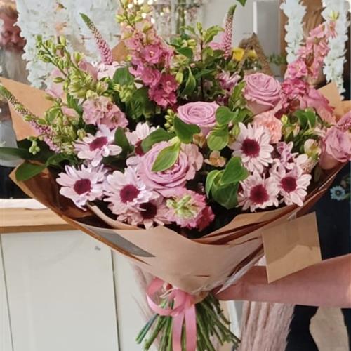 Blush Pink Handtied Bouquet