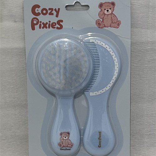 Blue brush and comb set 