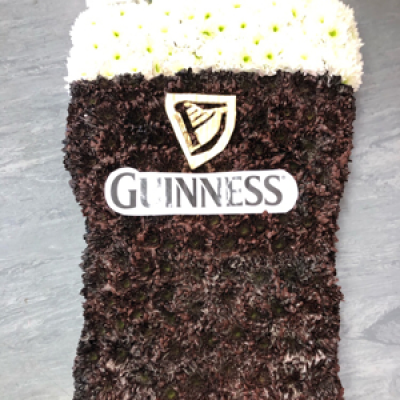 Pint - For those Guinness lovers, a lovely tribute made from chrysanthemums