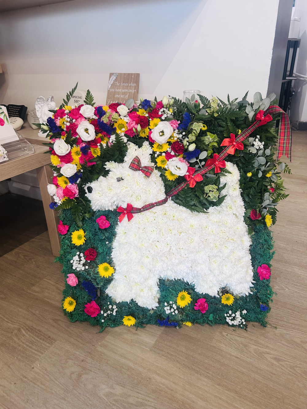 Scotty dog funeral tribute